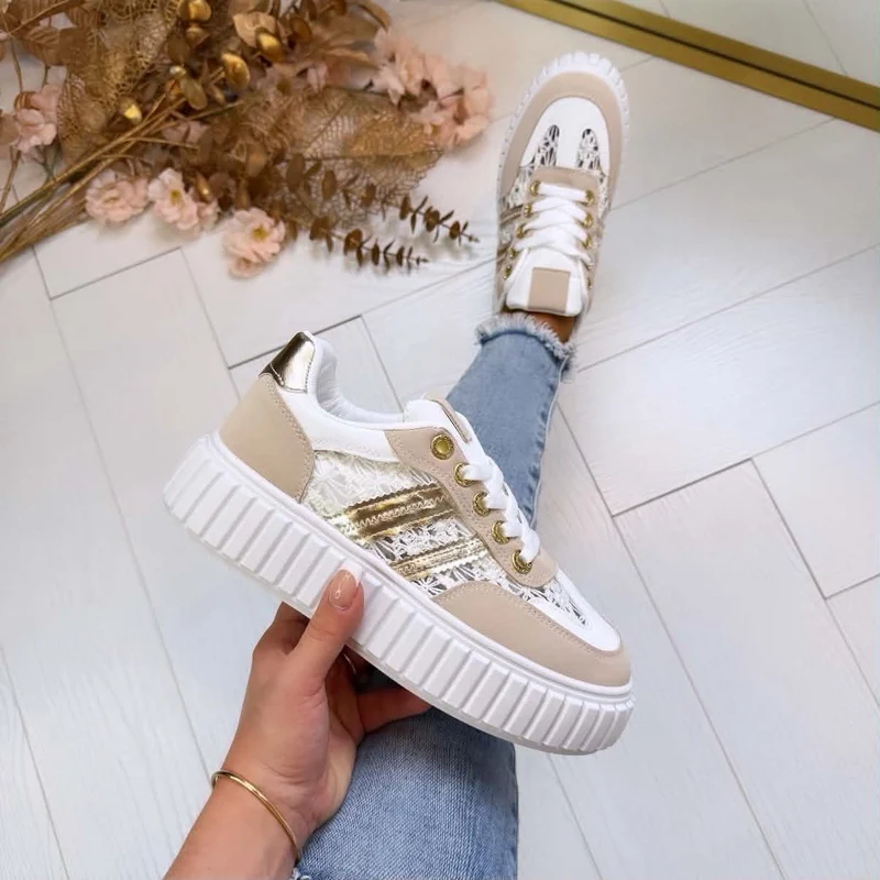 *SALE* BALI LACE SNEAKER LS-700 - BEIGE