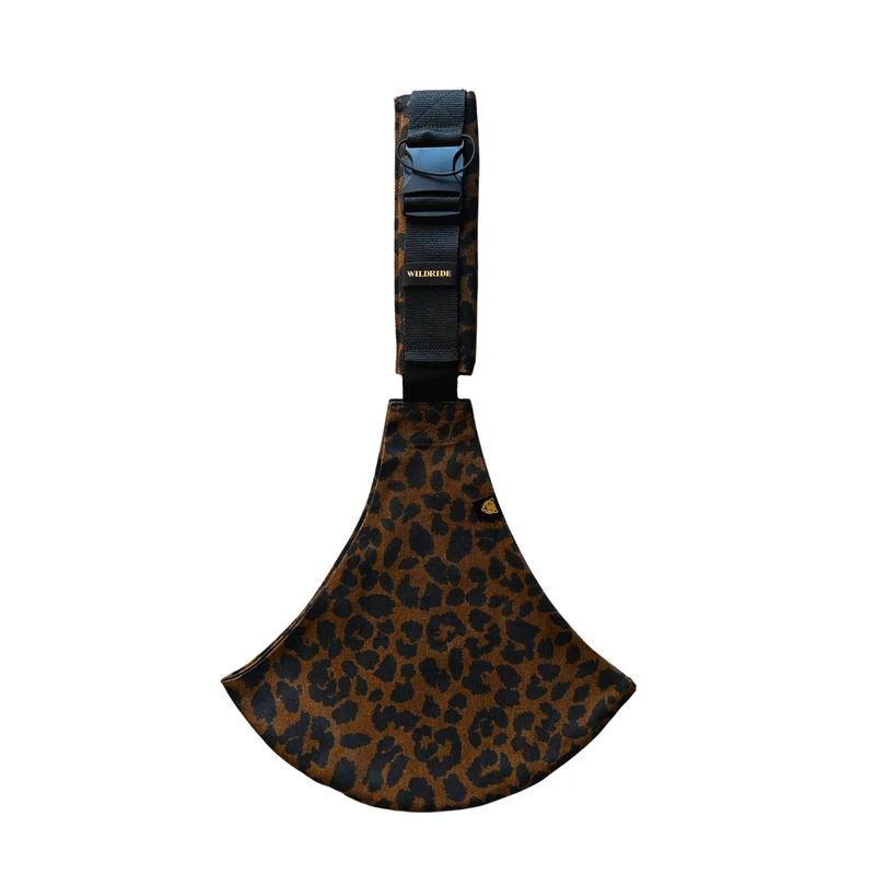 Kinder draagzak brown leopard