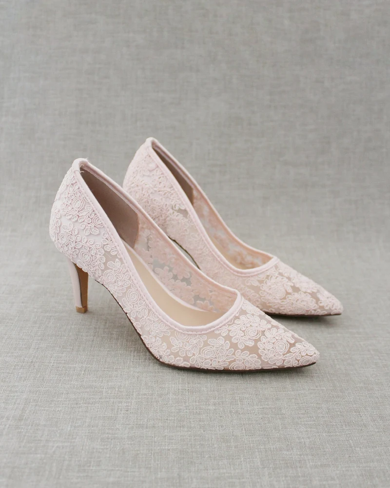 Lace Evening Pump
