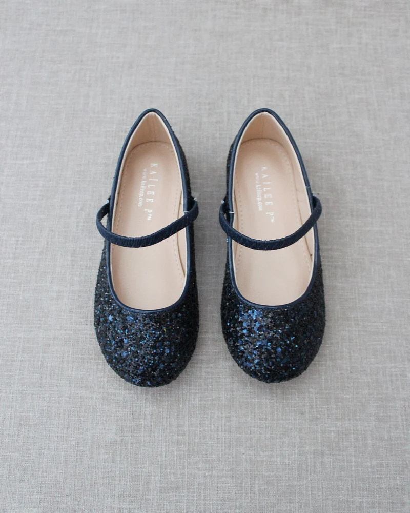 Rock Glitter Mary Jane Ballet Flats
