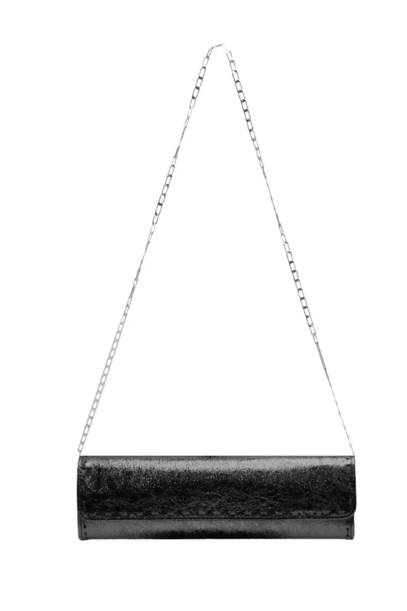 Clutch Crinkle Lambskin Black