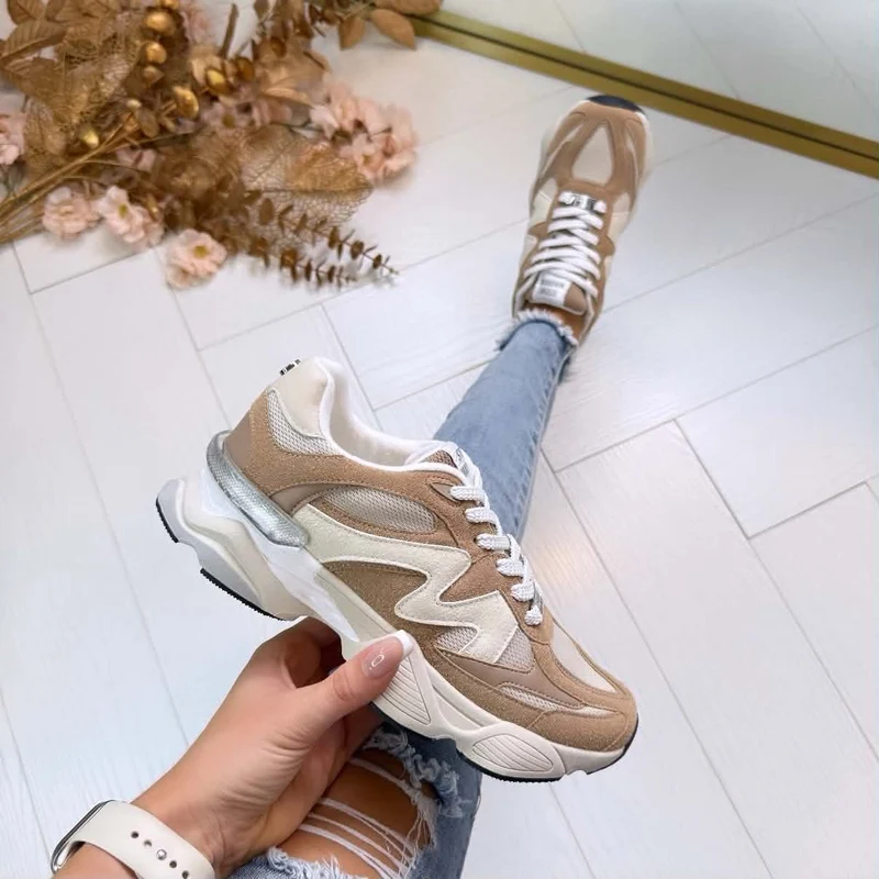 STEVE MADDEN SNEAKER SPEEDER 2447 - TAUPE MULTI