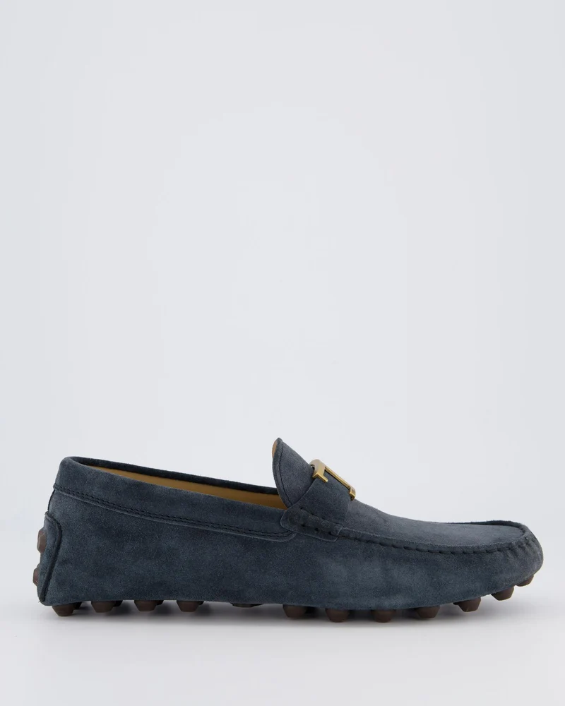 Tods Heren Timeless Gommino Bubble Blauw loafers