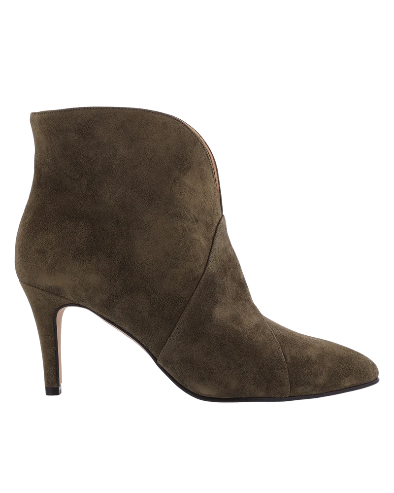 Toral Dames TL-12804 Suede Groen enkellaarsjes