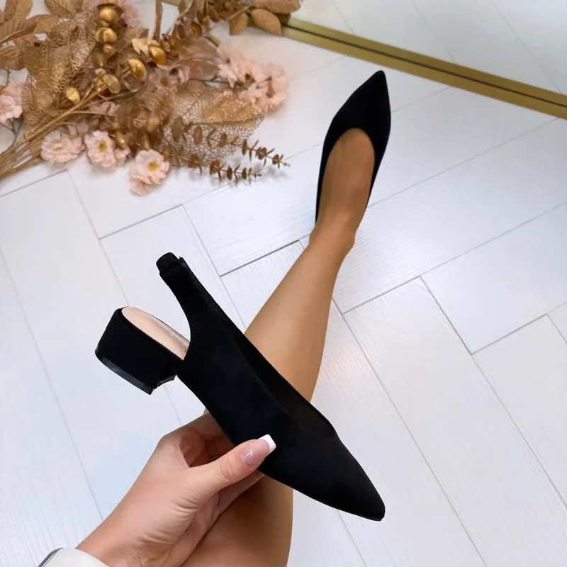 SUEDINE HAKJE AQ215 - BLACK