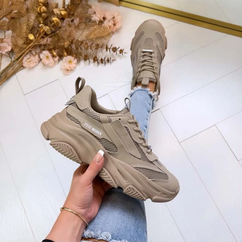 STEVE MADDEN POSSESSION-E SNEAKER 0033 - DARK TAUPE