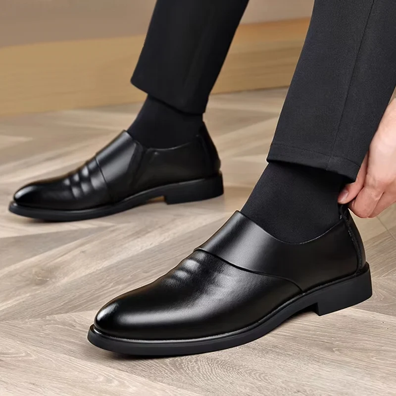Formele leren 6CM verhogende schoenen