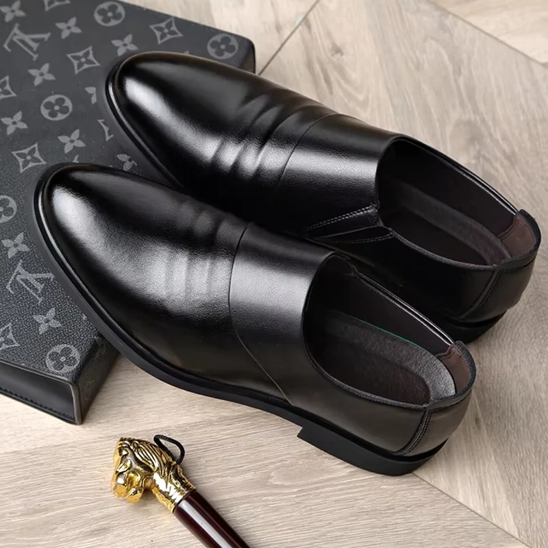 Formele leren 6CM verhogende schoenen