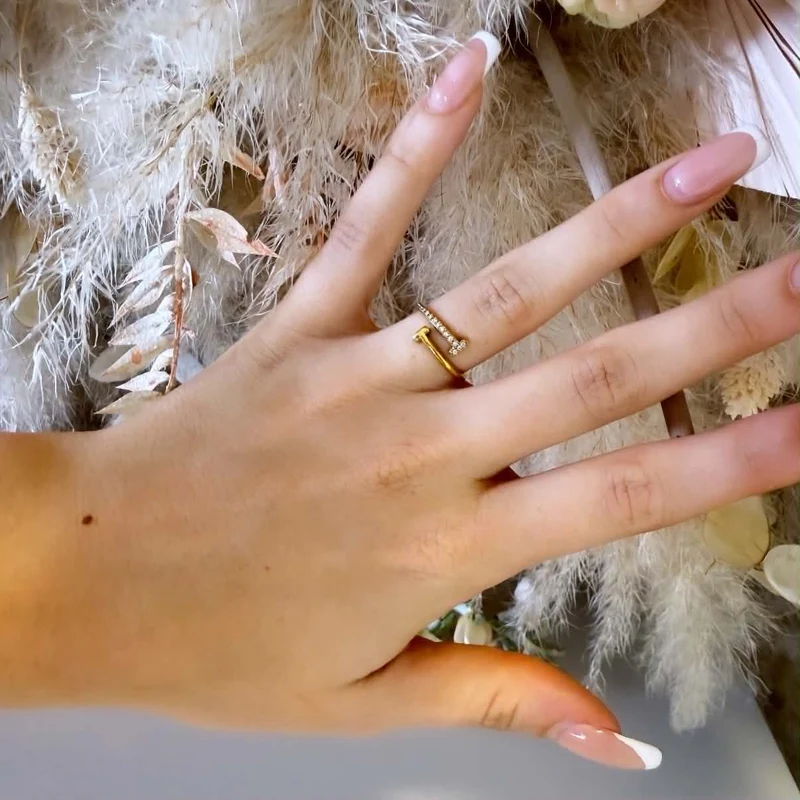 TINA SPARK RING YY-0394 - GOLD