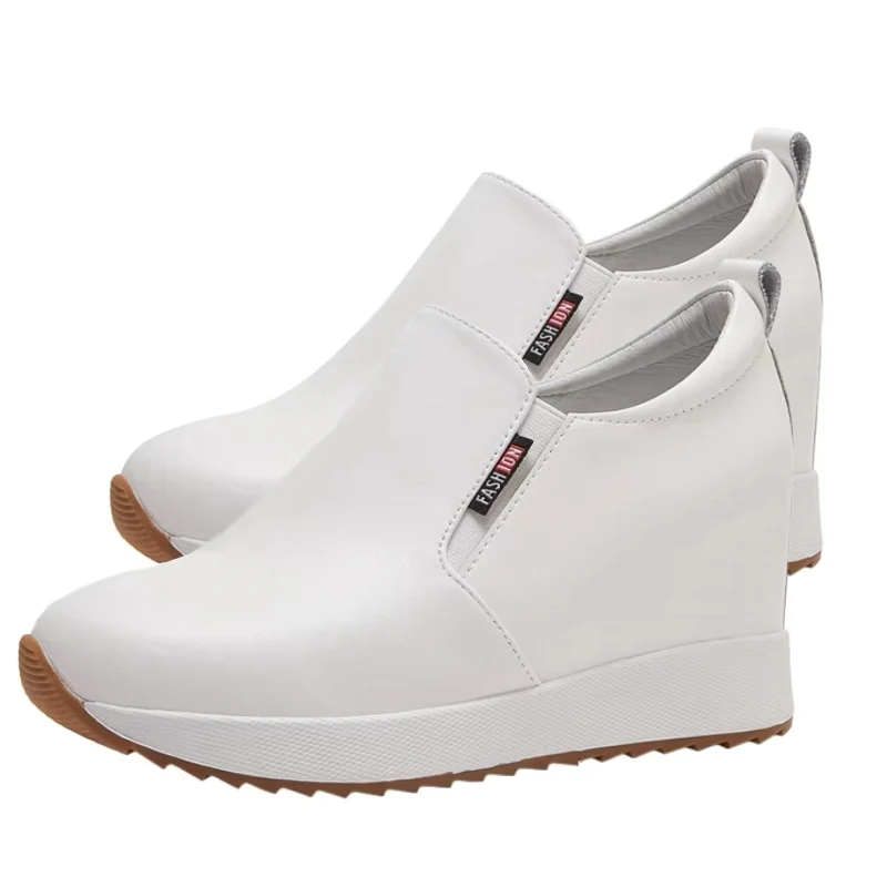 Echte leren enkellaarsjes voor dames, 7 cm
