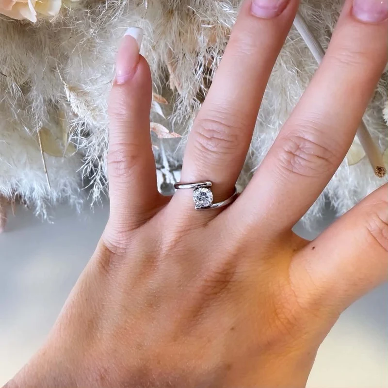 STONE RING JZ1061 - SILVER