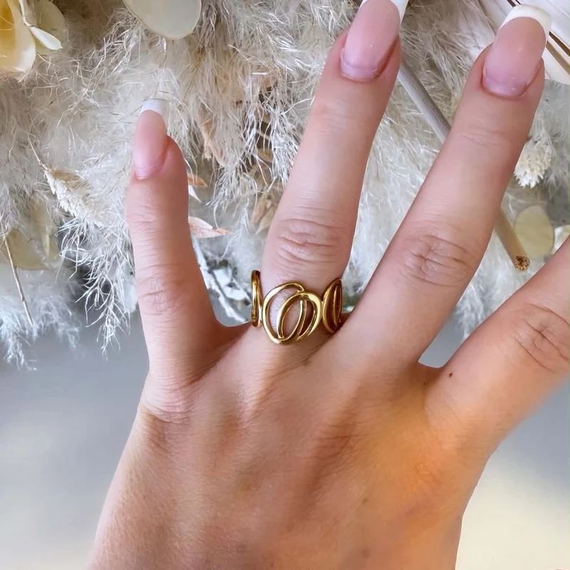 OVAL RING JZ284 - GOLD