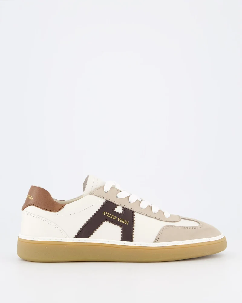 Atelier Verdi Heren Vico Sneaker Wit/Beige