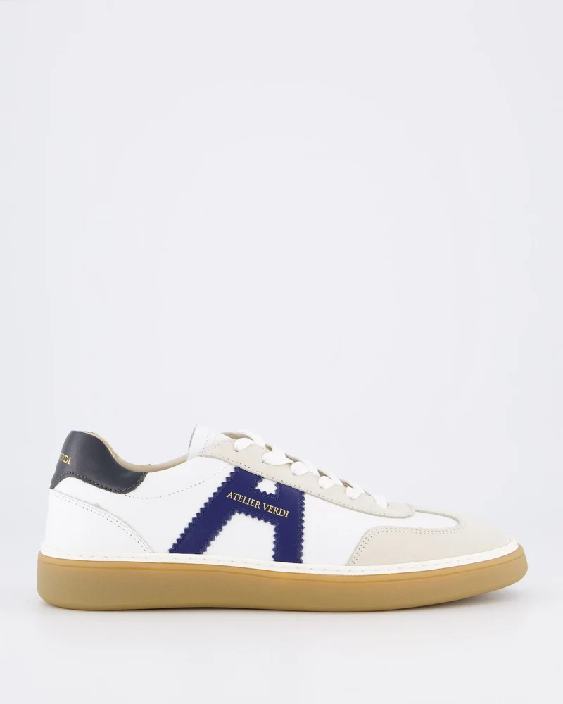 Atelier Verdi Heren Vico Sneaker Wit/Blauw
