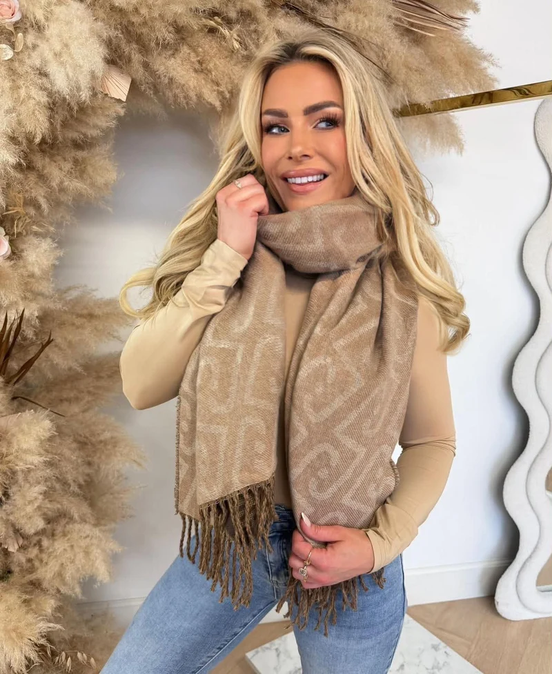 LIU JO LOGO SCARF/SHAWEL 2F6031-T2742 - CAMMELLO