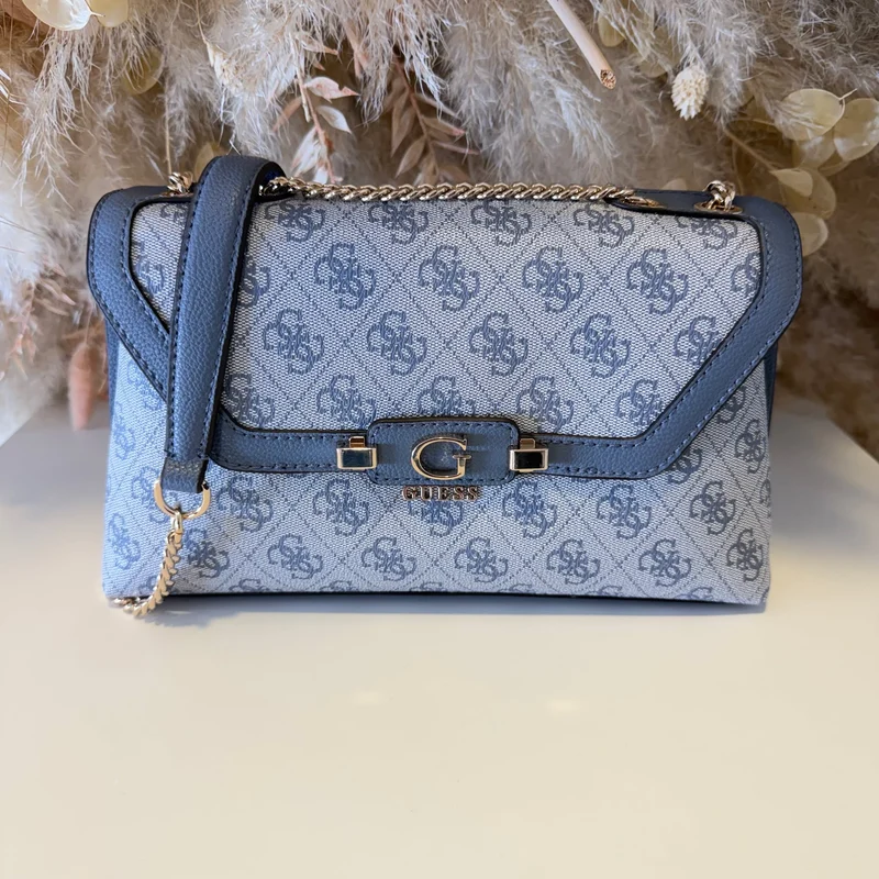GUESS LINDSEY CONVERTIBLE XBODY FLAP BAG SG974921 - SLATTE LOGO