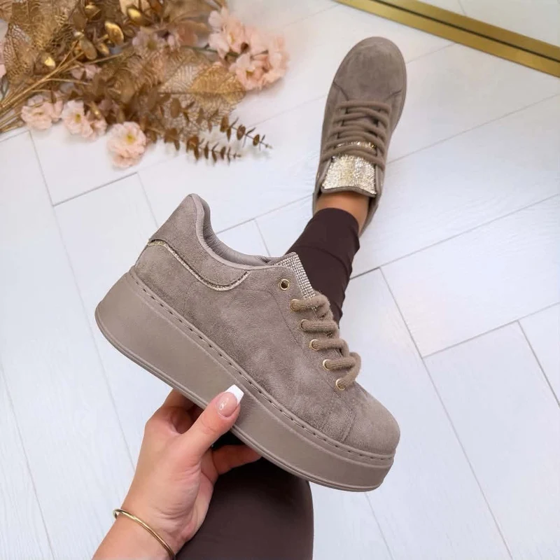 SHINE SNEAKER 88313 - KHAKI