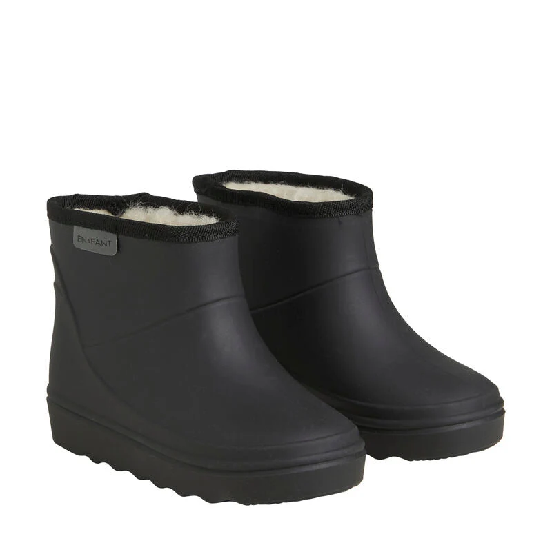 Thermoboots zwart kort
