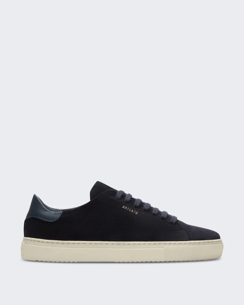 Heren Clean 90 Suede Sneaker Zwart