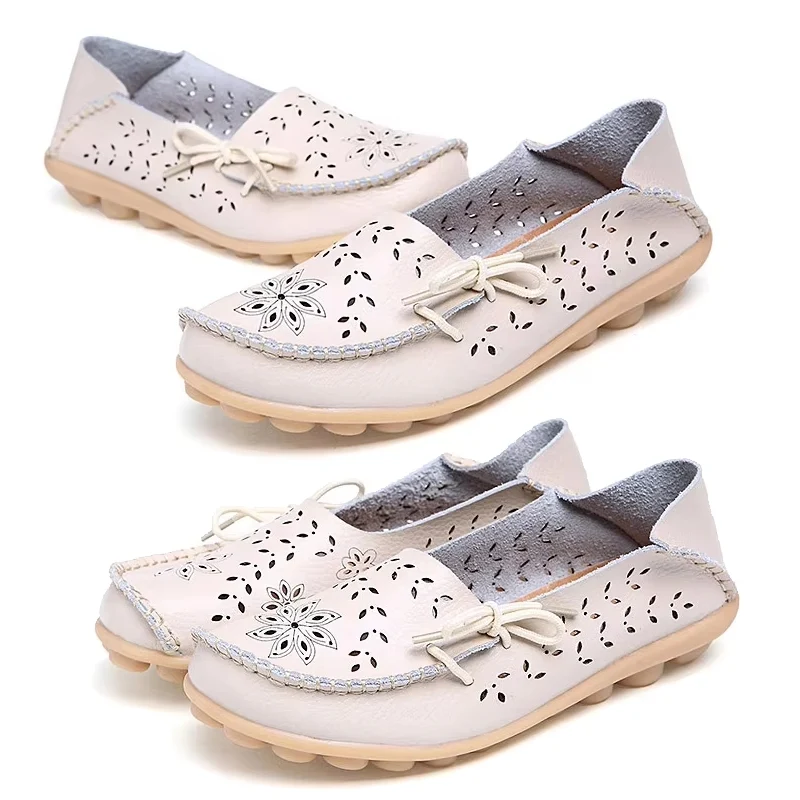 Dames Casual Schoenen Ademende Leren Loafers