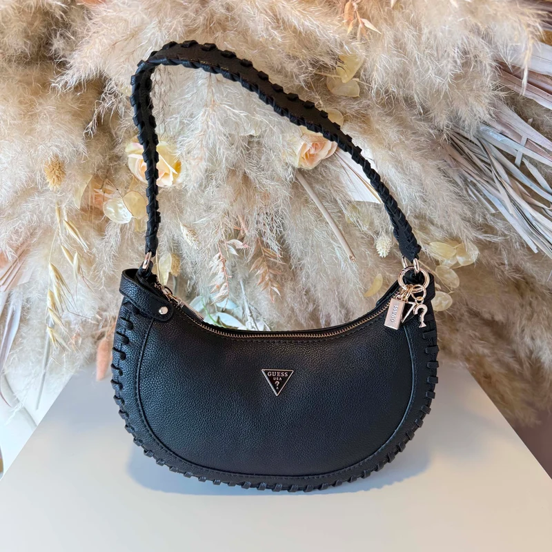 GUESS PETRA HOBO SHOULDER BAG BG975001 - BLACK