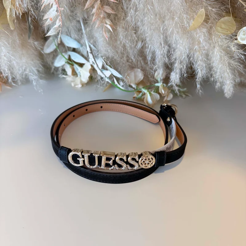 GUESS LOGO SMALL BELT BW9364P6315 - BLACK