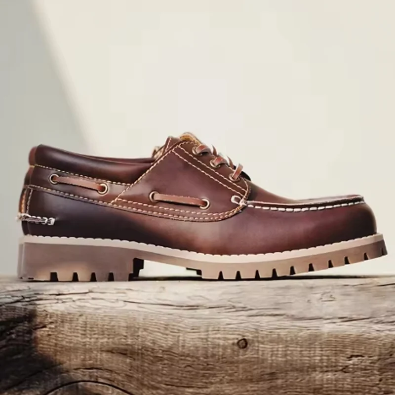 Retro lage Britse bootschoenen