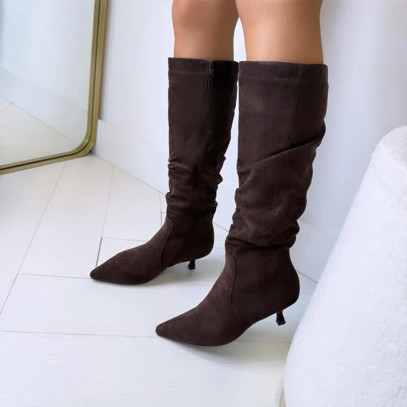 BESTSELLER SUEDINE LAARS DES8073 - BROWN/SUE