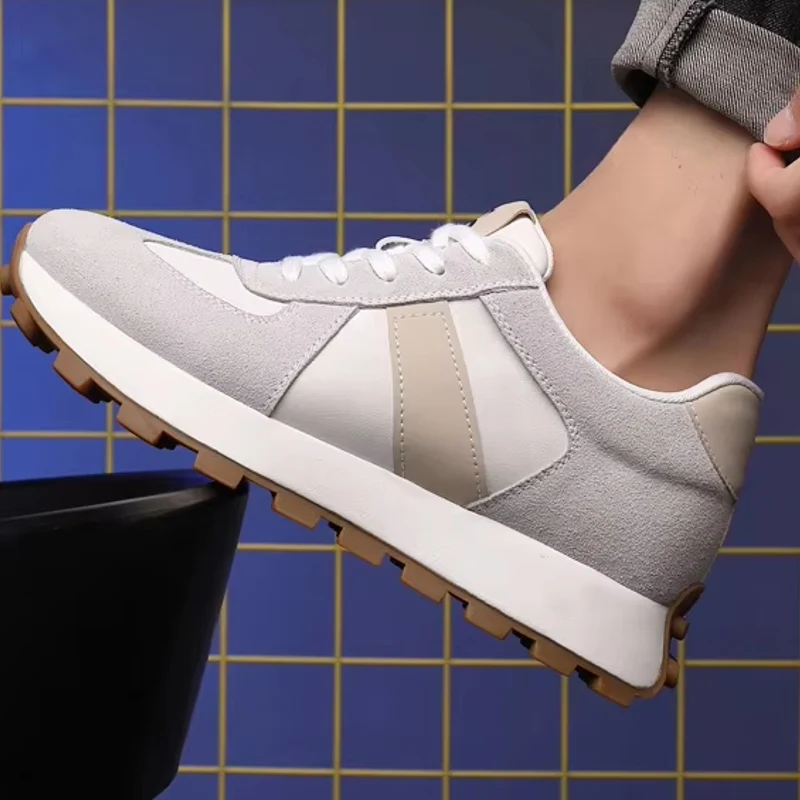 Koe Suède Leren Sneakers Voor Heren Sportschoenen