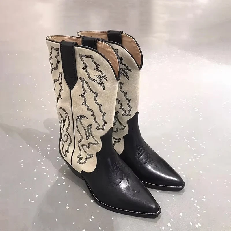 Vrouwen Retro Stijl Cowboylaarzen