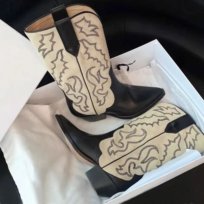 Vrouwen Retro Stijl Cowboylaarzen
