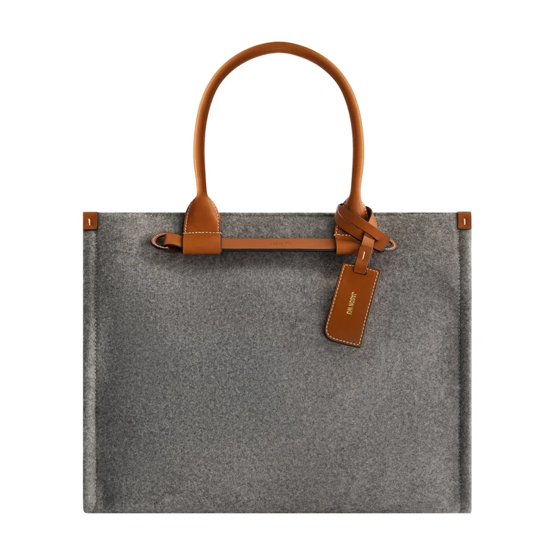 Jason Wu Structured Grey Felt Tote, GREY