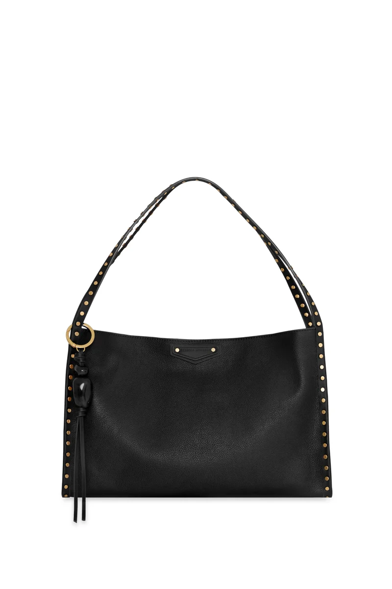 Rebecca Minkoff Dylan Studded Shoulder Bag - Black