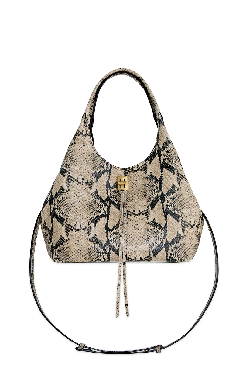 Rebecca Minkoff Darren Carrysome Snake Print Shoulder Bag