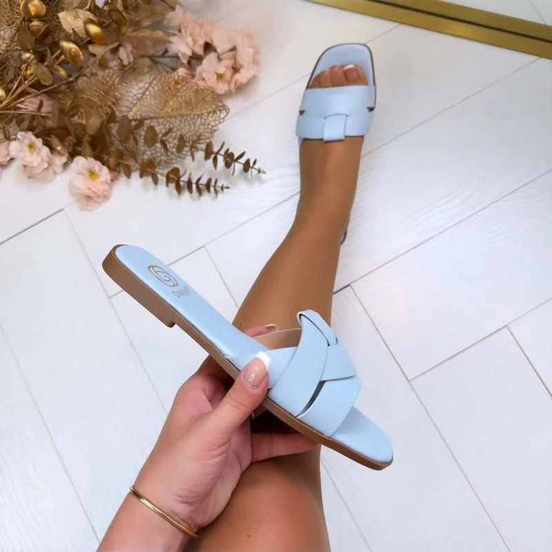 *SALE* HENNA SLIPPER CD377 - BLUE