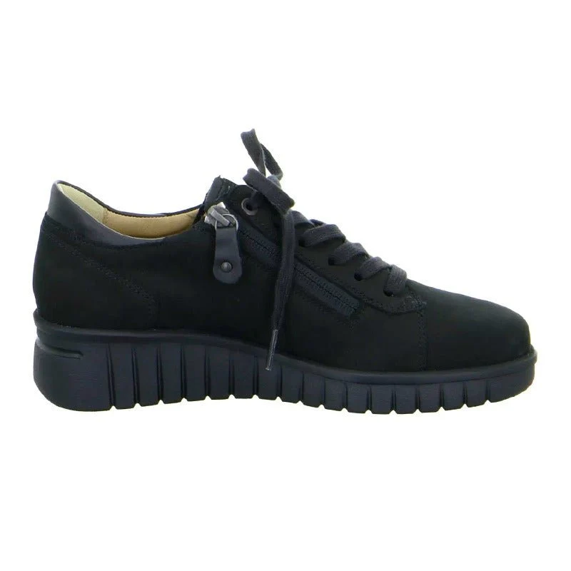 Hartjes sporty damesschoen - zwart