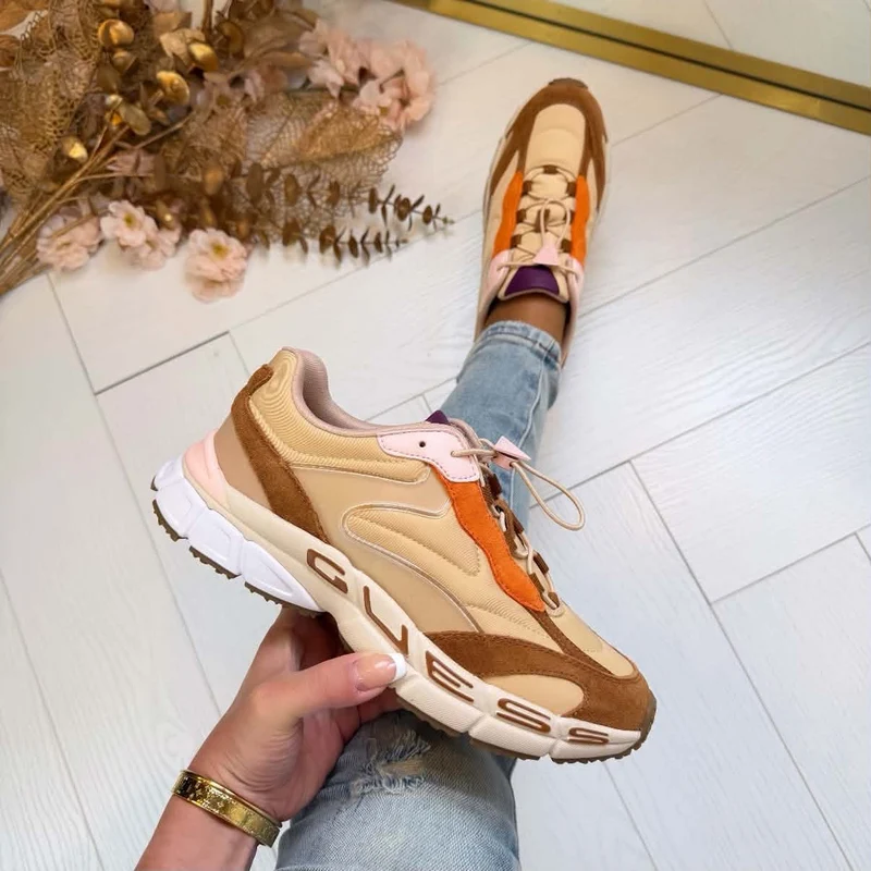 GUESS SPORTY SNEAKER FLTBRZLEP12 - COGNA
