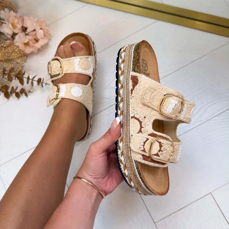 *SALE* PUCK SLIPPER LX9632 - BEIGE