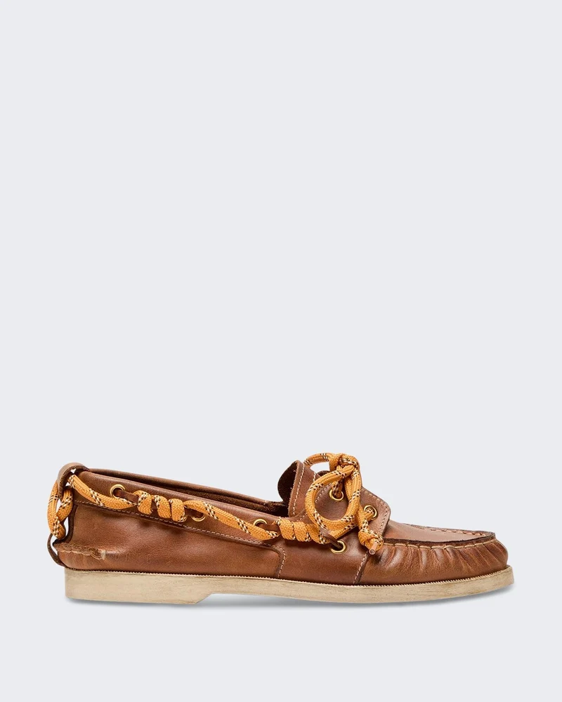 Golden Goose Dames Boat Mocassin Bruin