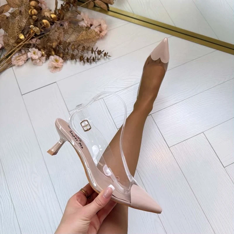 *SALE* HEART HEEL J231 - BEIGE