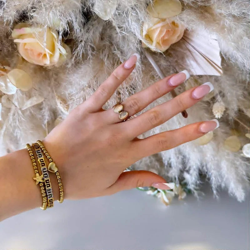 SCHELPJES RING JZ244 - GOLD