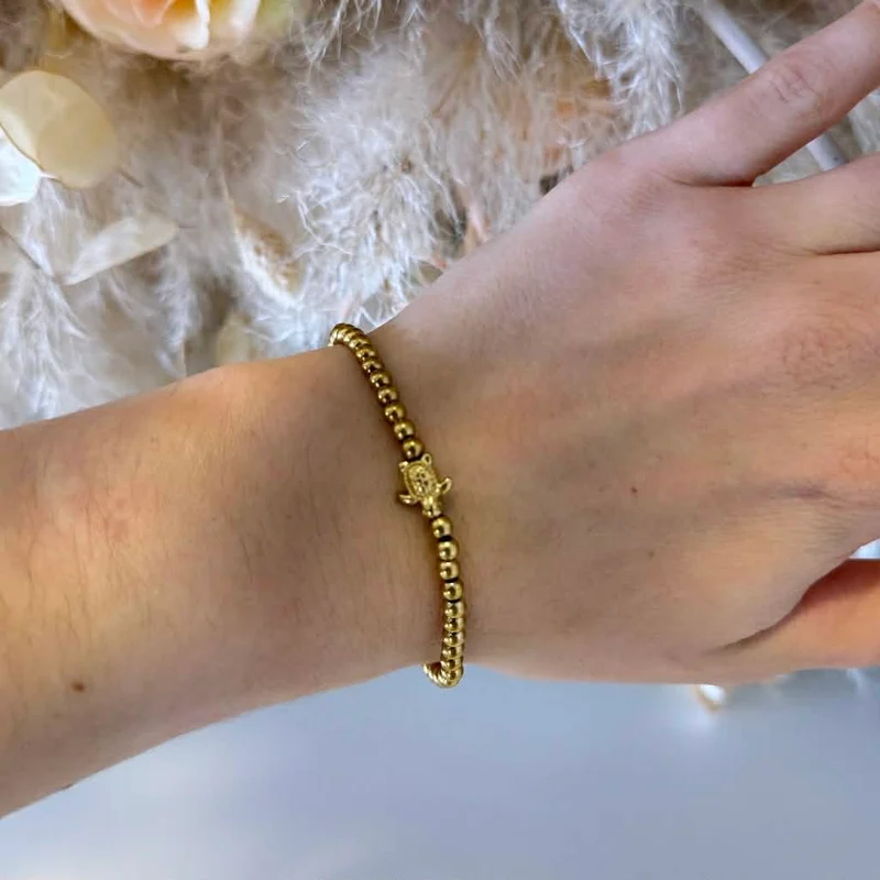 TURTLE BRACELET B1085 - GOLD