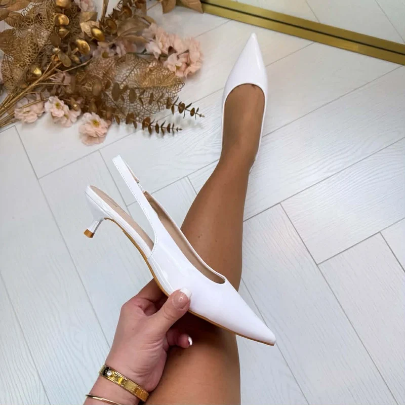 *SALE* DINA BASIC HEEL LS-5646 - WHITE
