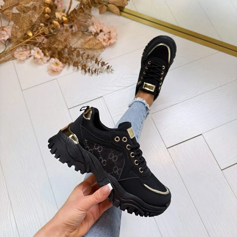 *SALE*GEORGIA SNEAKER KK-315 - BLACK