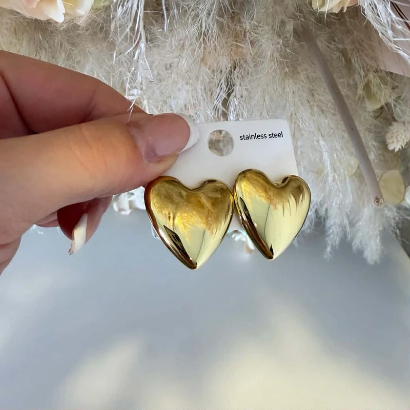 MILA HEART EARRING YC-S100 - GOLD