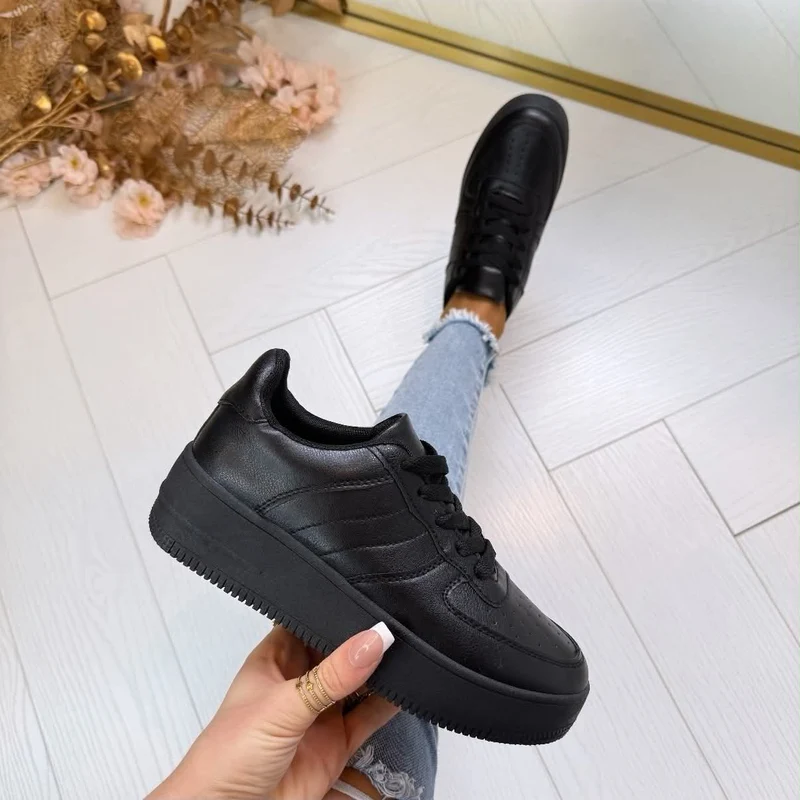 BASIC SNEAKER R-517 - BLACK/BLACK