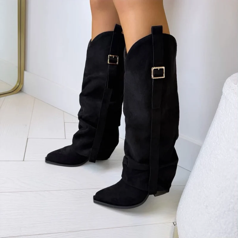 SUEDINE GESP LAARS 7699A - BLACK