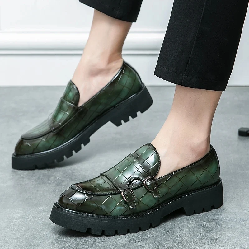 Mode Monk Strap Loafers Schoenen