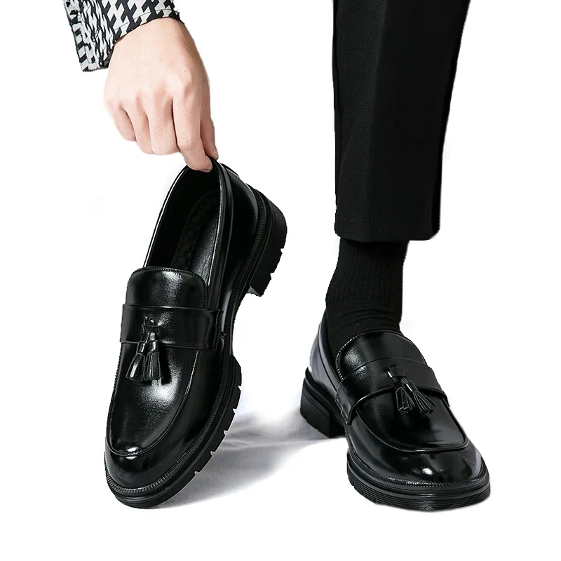 Britse retro herenschoenen met kwastjes