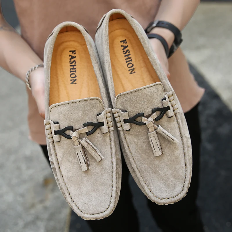 Heren Loafers Suède Leren Zomerschoenen